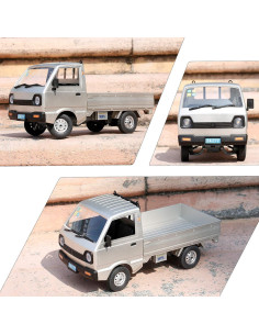 GoolRC Coche RC WPL D12 1/10 20 km/h LED 3 Baterías 2