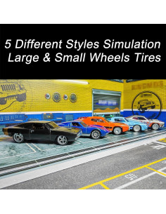 Juego de Ruedas 1/64 XYELKW Grandes y Pequeñas Plata 2