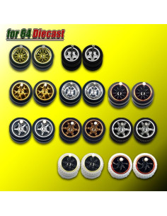 Ruedas WAVEIST Hot 1/64 para coches de modelo a escala 2