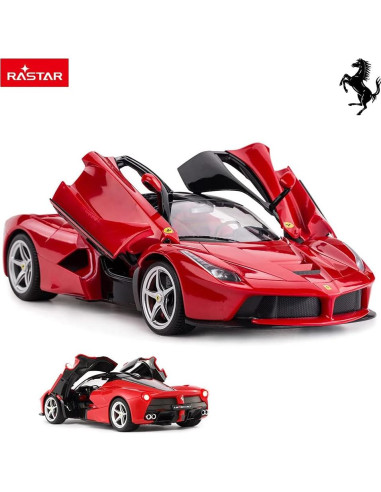 Coche RC Rastar Ferrari LaFerrari 1:14 Rojo Detallado
