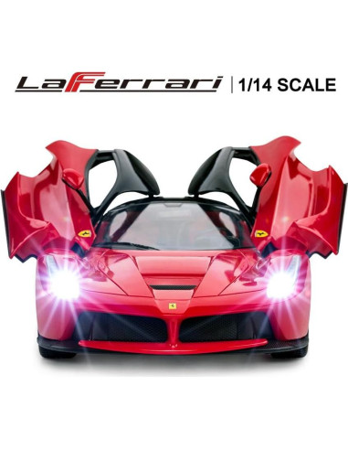 Coche RC Rastar Ferrari LaFerrari 1:14 Rojo Detallado
