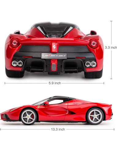 Coche RC Rastar Ferrari LaFerrari 1:14 Rojo Detallado