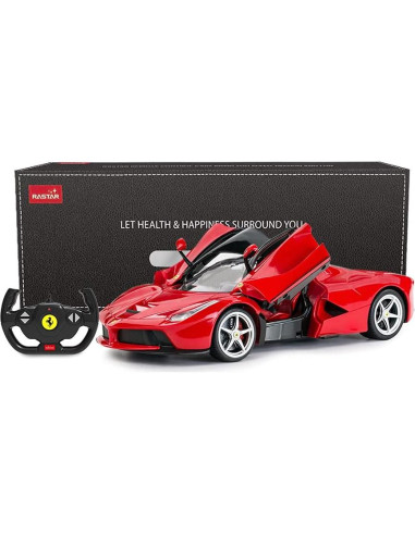 Coche RC Rastar Ferrari LaFerrari 1:14 Rojo Detallado