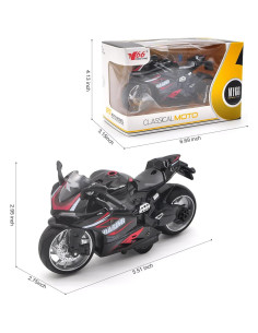 Motocicleta de Juguete CYYSFIVQZ 1:12 con Sonidos y Luces 2