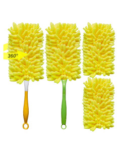 Recambios de Duster Pesado SoliFairy 4 Piezas + Mango Amarillo