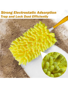 Recambios de Duster Pesado SoliFairy 4 Piezas + Mango Amarillo 2