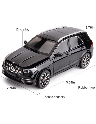 Coche de Juguete Benz GLE 350 WAKAKAC 1:24 con Sonido y Luz
