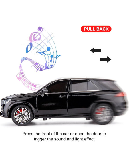 Coche de Juguete Benz GLE 350 WAKAKAC 1:24 con Sonido y Luz