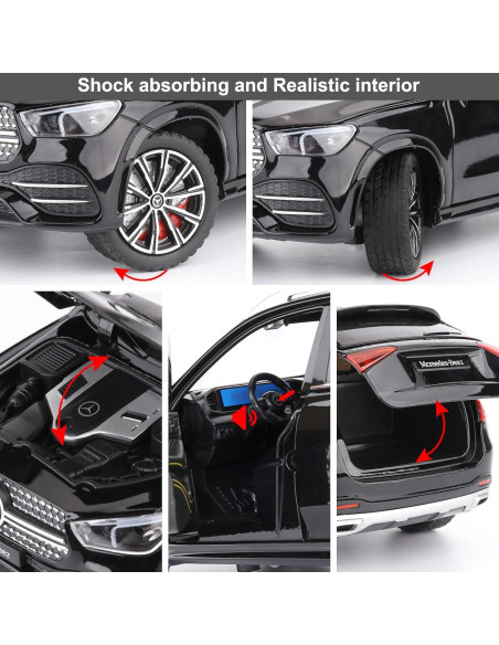 Coche de Juguete Benz GLE 350 WAKAKAC 1:24 con Sonido y Luz