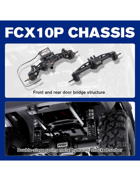 Crawler RC EAZYRC FCX10 Toyota Land Cruiser 80 4x4 Azul Crawler RC EAZYRC FCX10 Toyota Land Cruiser 80 4x4 Azul
