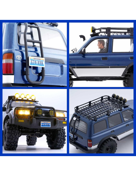 Crawler RC EAZYRC FCX10 Toyota Land Cruiser 80 4x4 Azul Crawler RC EAZYRC FCX10 Toyota Land Cruiser 80 4x4 Azul