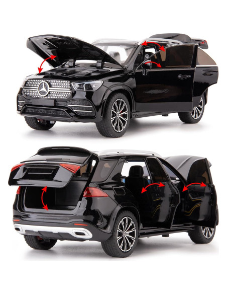Coche de Juguete Benz GLE 350 WAKAKAC 1:24 con Sonido y Luz