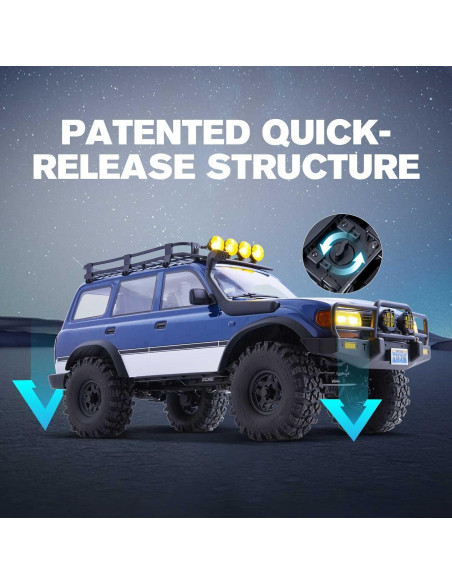 Crawler RC EAZYRC FCX10 Toyota Land Cruiser 80 4x4 Azul Crawler RC EAZYRC FCX10 Toyota Land Cruiser 80 4x4 Azul