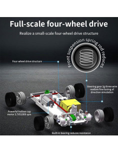 Coche Drift RC OYDL Escala 1:43 15 KM/H 4WD Proporcional 2