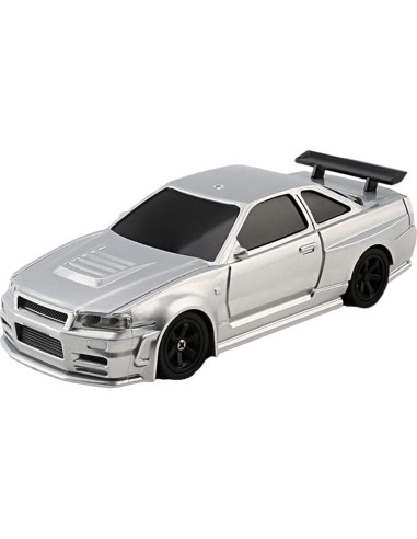 Coche Drift RC 1/43 Funnyndiy Plata 4WD 15 KM/H RTR
