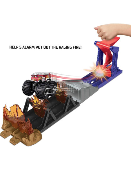 Juego de Camiones Monstruos Hot Wheels 5 Alarm 1:64