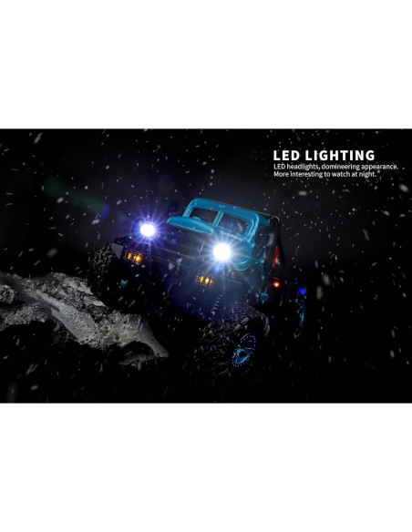 Camión RC 4WD Escala 1:18 con Luces LED y 2 Velocidades