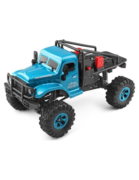 Camión RC 4WD Escala 1:18 con Luces LED y 2 Velocidades