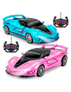 Coche de Control Remoto Ynybusi 2 en 1 Deformable Azul/Rosa