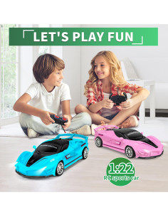 Coche de Control Remoto Ynybusi 2 en 1 Deformable Azul/Rosa 2