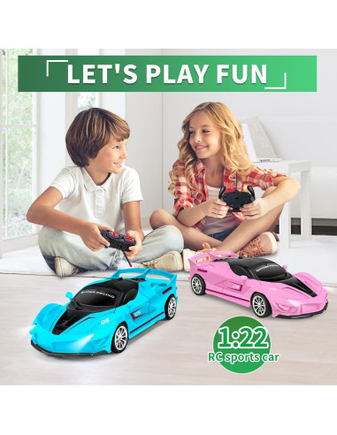 Coche de Control Remoto Ynybusi 2 en 1 Deformable Azul/Rosa