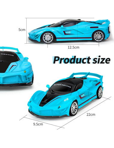 Coche de Control Remoto Ynybusi 2 en 1 Deformable Azul/Rosa