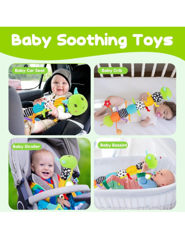 Juguete Sensorial Oruga Musical Melodyinn 50,8 cm Verde