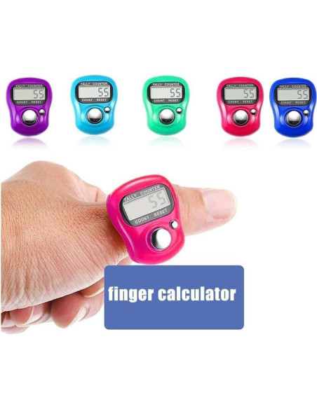 Contador Electrónico de Dedos Jowxsx Azul LED 10.9g