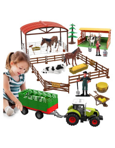 Juego de Juguetes de Animales de Granja Dwi Dowellin 69 Pzs