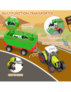Juego de Juguetes de Animales de Granja Dwi Dowellin 69 Pzs 2