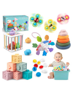 Juguete Montessori 6 en 1 Plunack para Bebés 6-12 meses