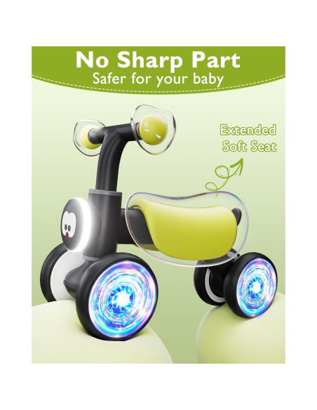 Bicicleta de Equilibrio Colorida Doselie para Bebés 12-24 Meses