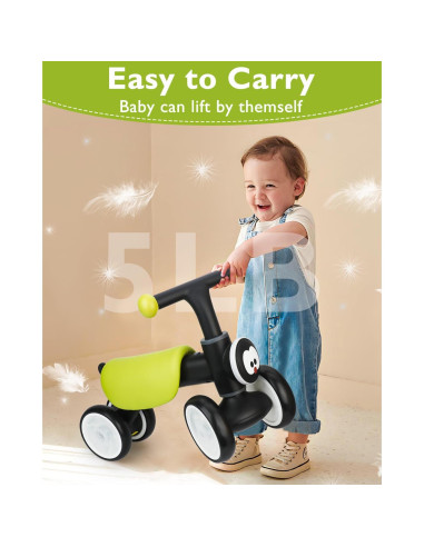 Bicicleta de Equilibrio Colorida Doselie para Bebés 12-24 Meses