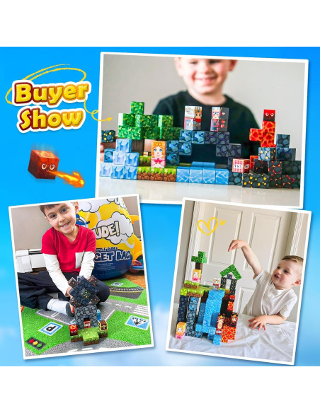 Bloques Magnéticos IGIVI Set Valle de Lava 1" para Niños