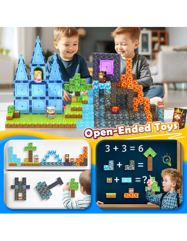 Bloques Magnéticos IGIVI Set Valle de Lava 1" para Niños