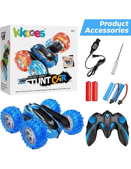 Coche RC Acrobático KKONES 360 LED Azul 0.45kg Coche RC Acrobático KKONES 360 LED Azul 0.45kg
