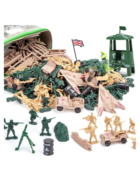 Conjunto de Soldados de Juguete 3 Nutrias 120PCS