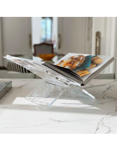 Soporte de Libro Acrílico Amlits Grande para Cocina y Lectura