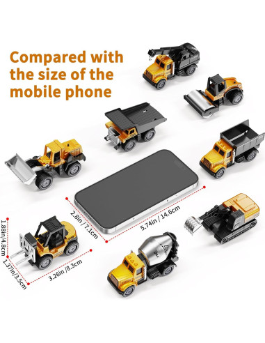 Set de Juguetes de Construcción HONGTUO 8 Piezas Metal 17x5x23cm