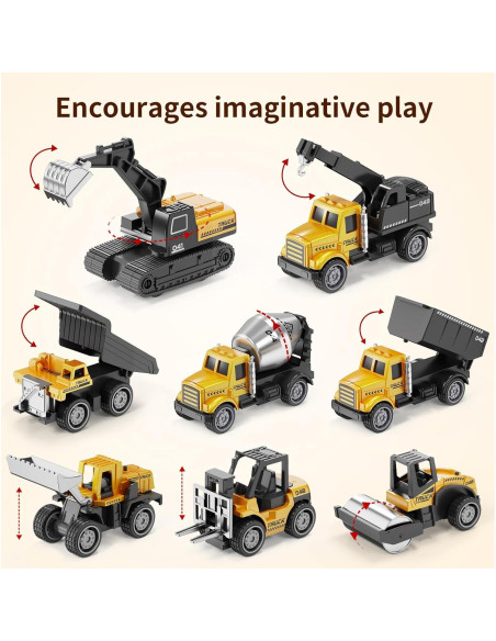 Set de Juguetes de Construcción HONGTUO 8 Piezas Metal 17x5x23cm