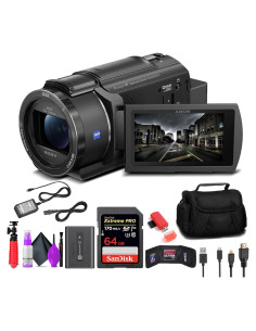 Sony FDR-AX43 UHD 4K Handycam + Tarjeta 64GB + Trípode