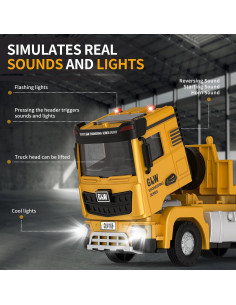 Set de Juguetes de Construcción PUPU PIG - Camión, Excavadora y Bulldozer 2