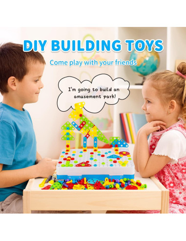 Juego de Construcción STEM SUPSTEM 224 Piezas con Taladro