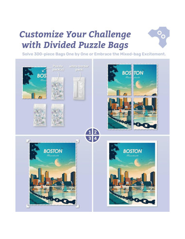 Rompecabezas de plástico 1000 piezas PieceRelax H3440