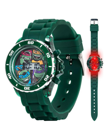 Reloj Digital Niños Tortugas Ninja Accutime Verde