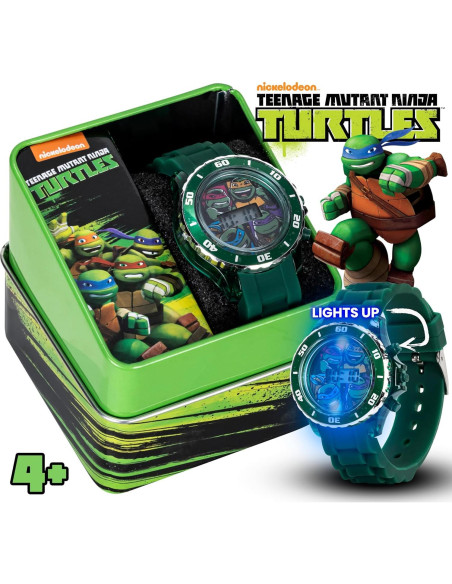 Reloj Digital Niños Tortugas Ninja Accutime Verde