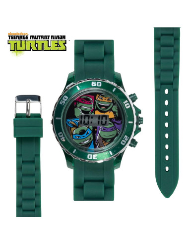 Reloj Digital Niños Tortugas Ninja Accutime Verde