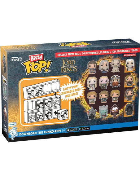 Funko Bitty POP! El Señor de los Anillos - Paquete de 4 Figuras