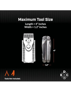 Funda de Cuero 1791 EDC para Multiherramientas hasta 10.16 cm 2