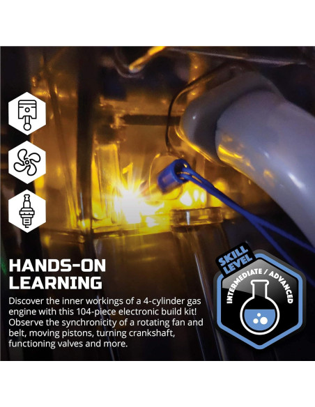 Kit de Construcción Motor 4 Cilindros Discovery STEM 1,36 kg Kit de Construcción Motor 4 Cilindros Discovery STEM 1,36 kg